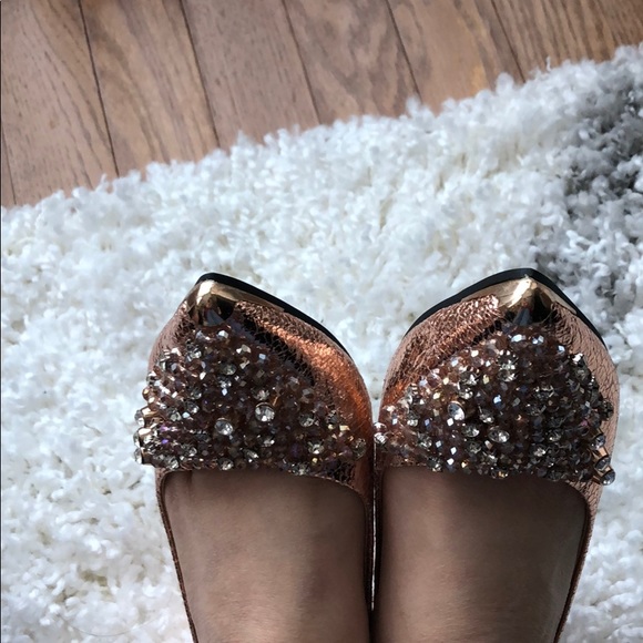Flat shoes with stones and studs - Picture 8 of 8